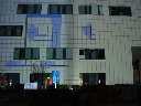 Fassadenprojektion und Feuerwerk